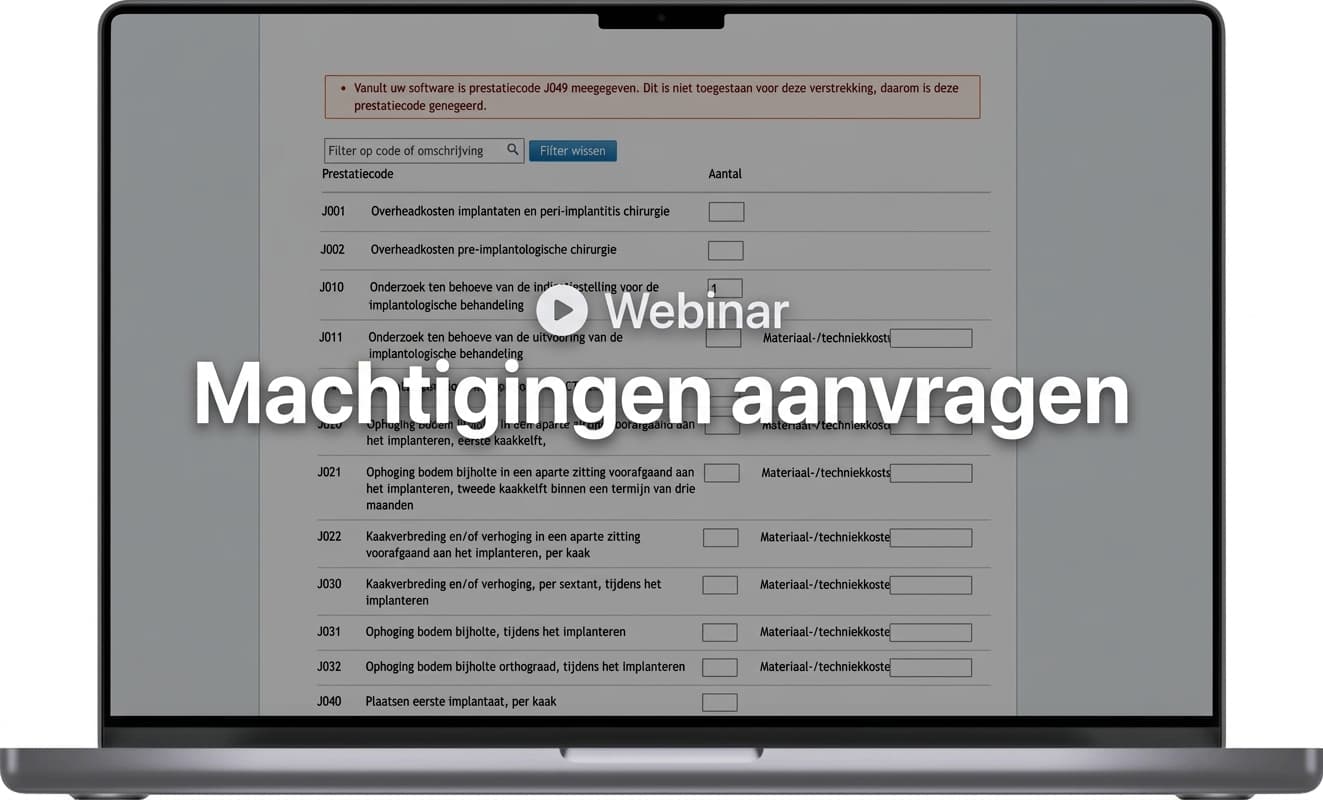 Machtigingen aanvragen